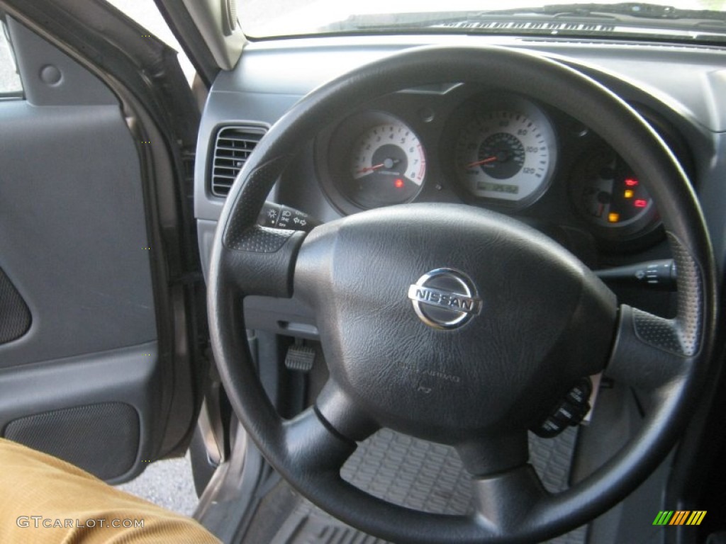 2004 Frontier XE V6 King Cab 4x4 - Granite Metallic / Gray photo #9