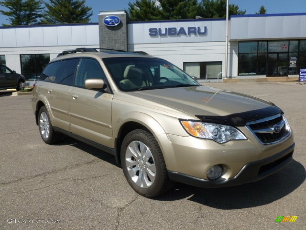 2009 Outback 2.5i Limited Wagon - Harvest Gold Metallic / Warm Ivory photo #1