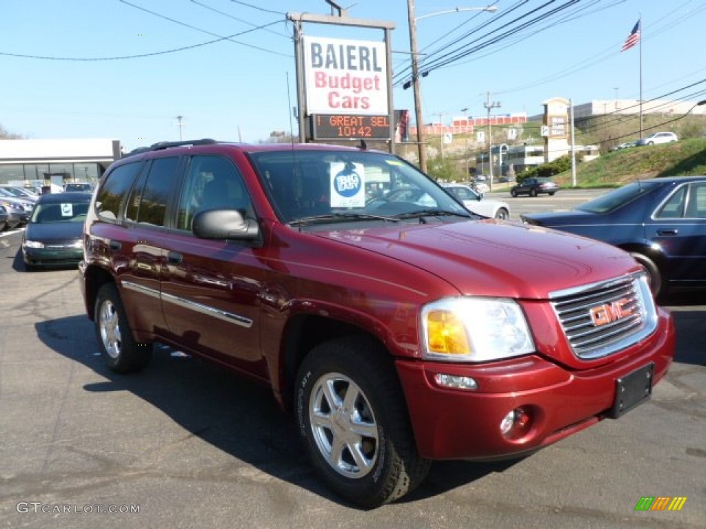 2008 Envoy SLE 4x4 - Dark Crimson Red Metallic / Ebony photo #1