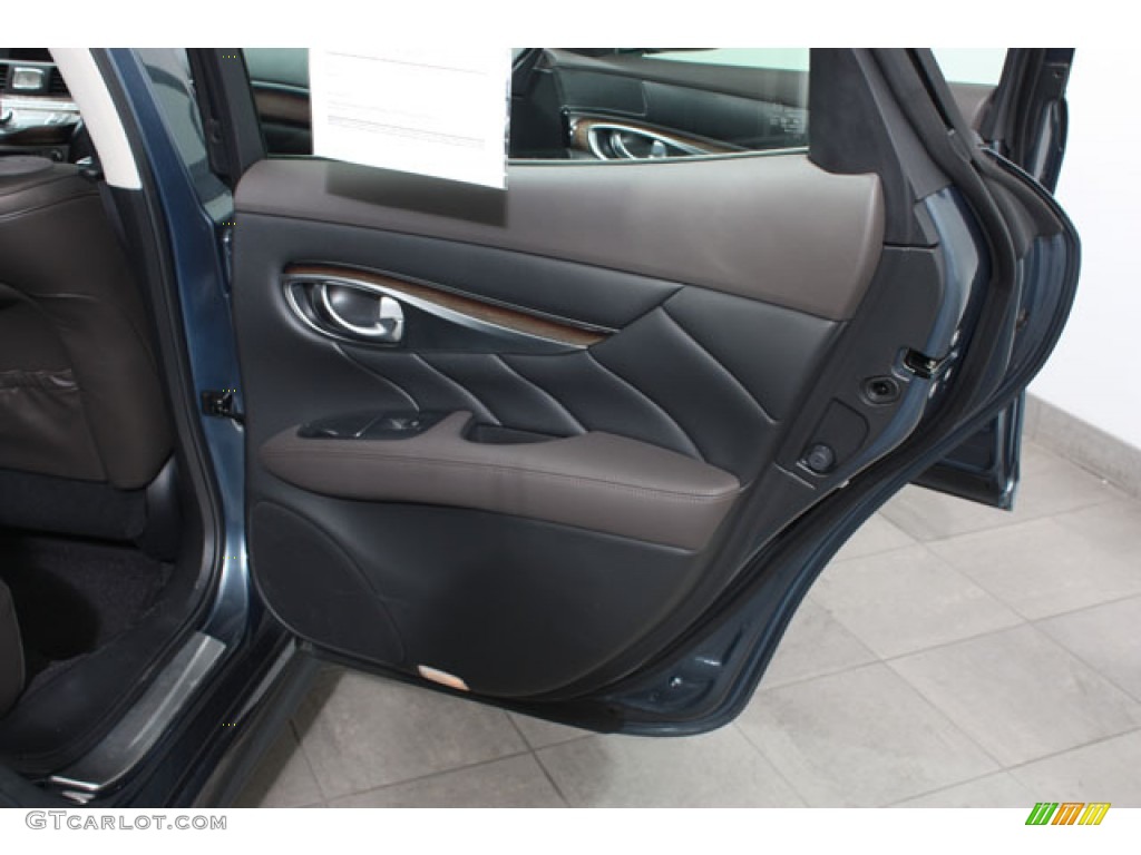 2011 Infiniti M 37x AWD Sedan Java Door Panel Photo #62702279
