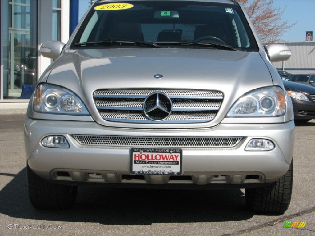 2003 ML 350 4Matic - Brilliant Silver Metallic / Charcoal photo #2