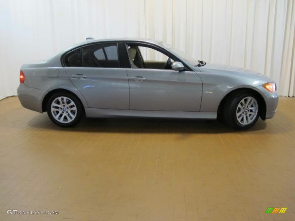 2007 3 Series 328i Sedan - Arctic Metallic / Beige photo #4