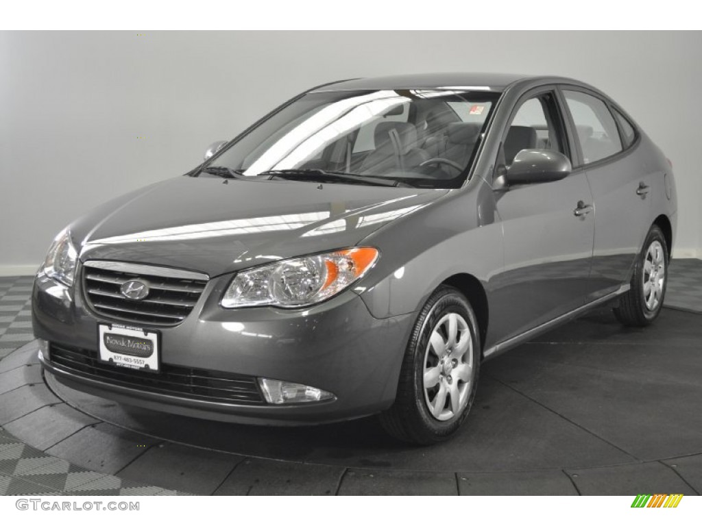 2009 Elantra GLS Sedan - Carbon Gray / Gray photo #1