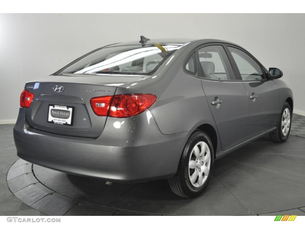 2009 Elantra GLS Sedan - Carbon Gray / Gray photo #5