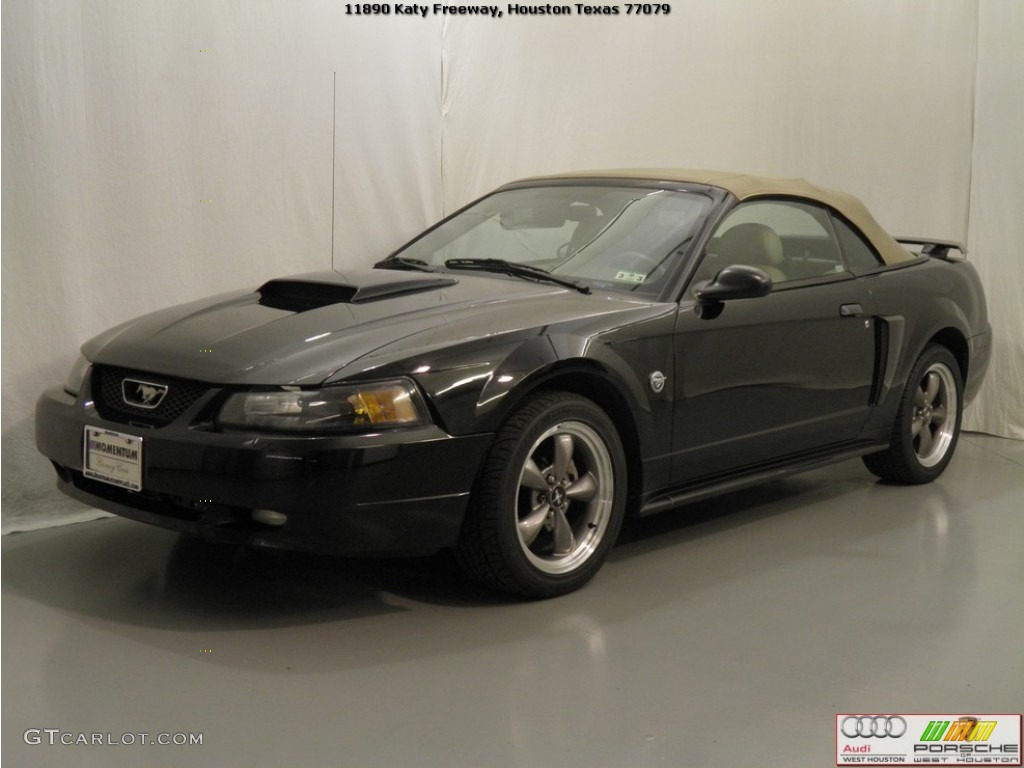 2004 Mustang GT Convertible - Black / Medium Parchment photo #4