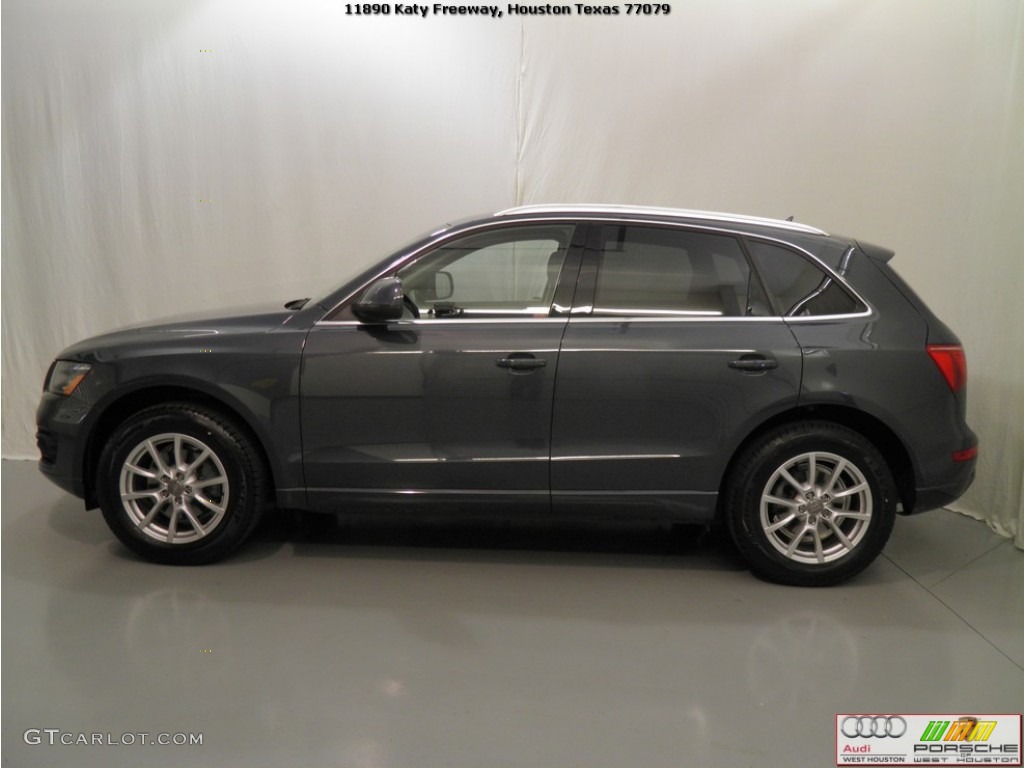 2009 Q5 3.2 Premium Plus quattro - Meteor Gray Pearl Effect / Black photo #5