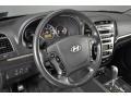 Black 2008 Hyundai Santa Fe Limited 4WD Steering Wheel