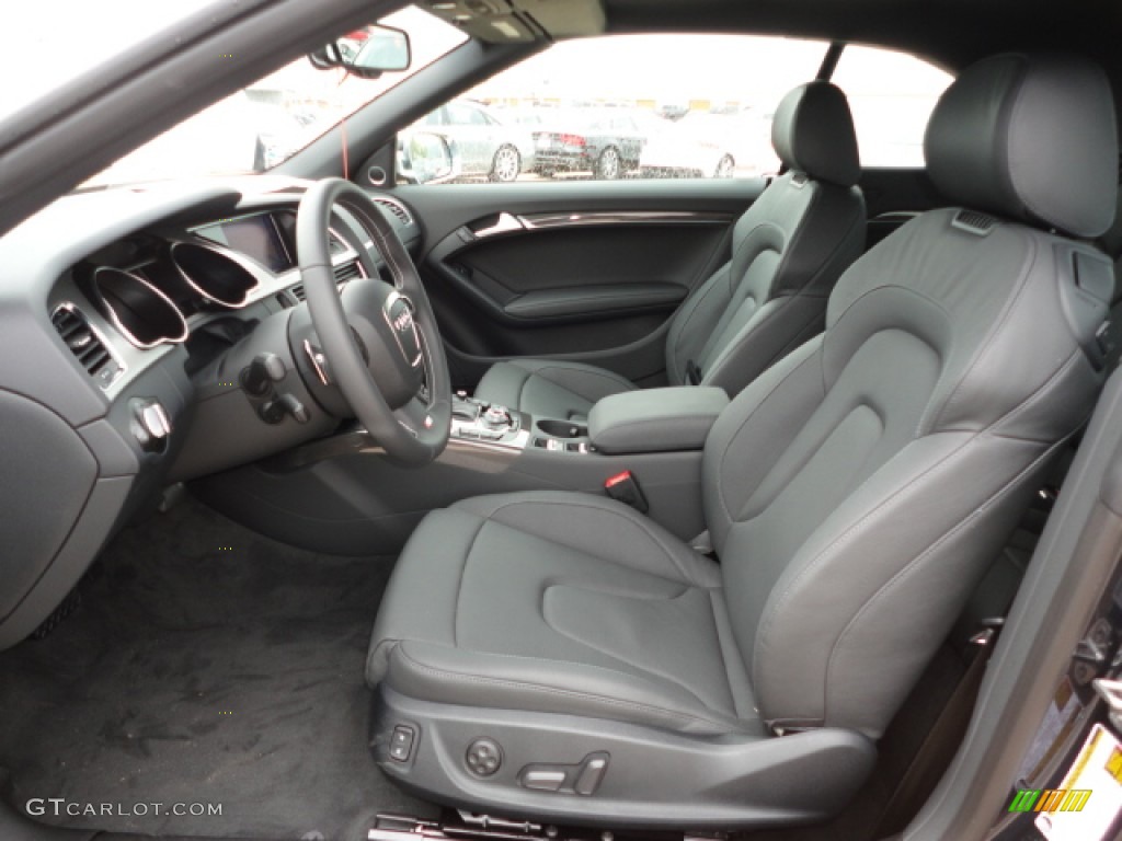 Black Interior 2012 Audi S5 3.0 TFSI quattro Cabriolet Photo #62704253