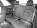 2012 Audi S5 Black Interior Rear Seat Photo