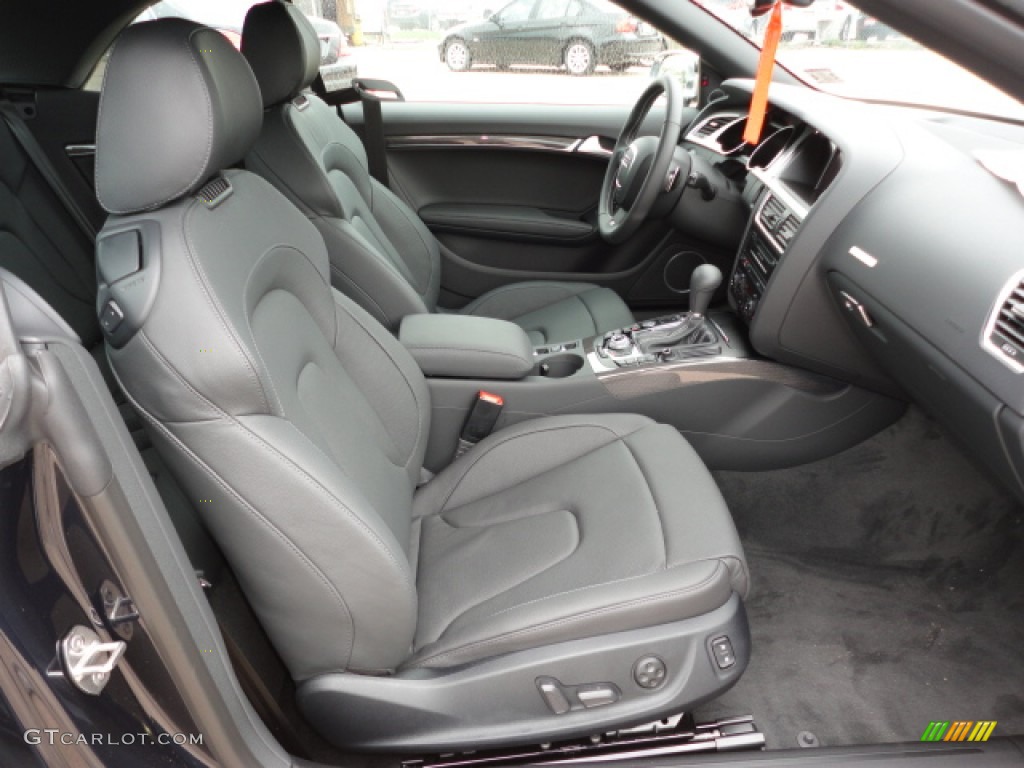 Black Interior 2012 Audi S5 3.0 TFSI quattro Cabriolet Photo #62704271