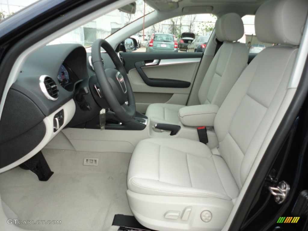 Light Gray Interior 2012 Audi A3 2.0T Photo #62704313