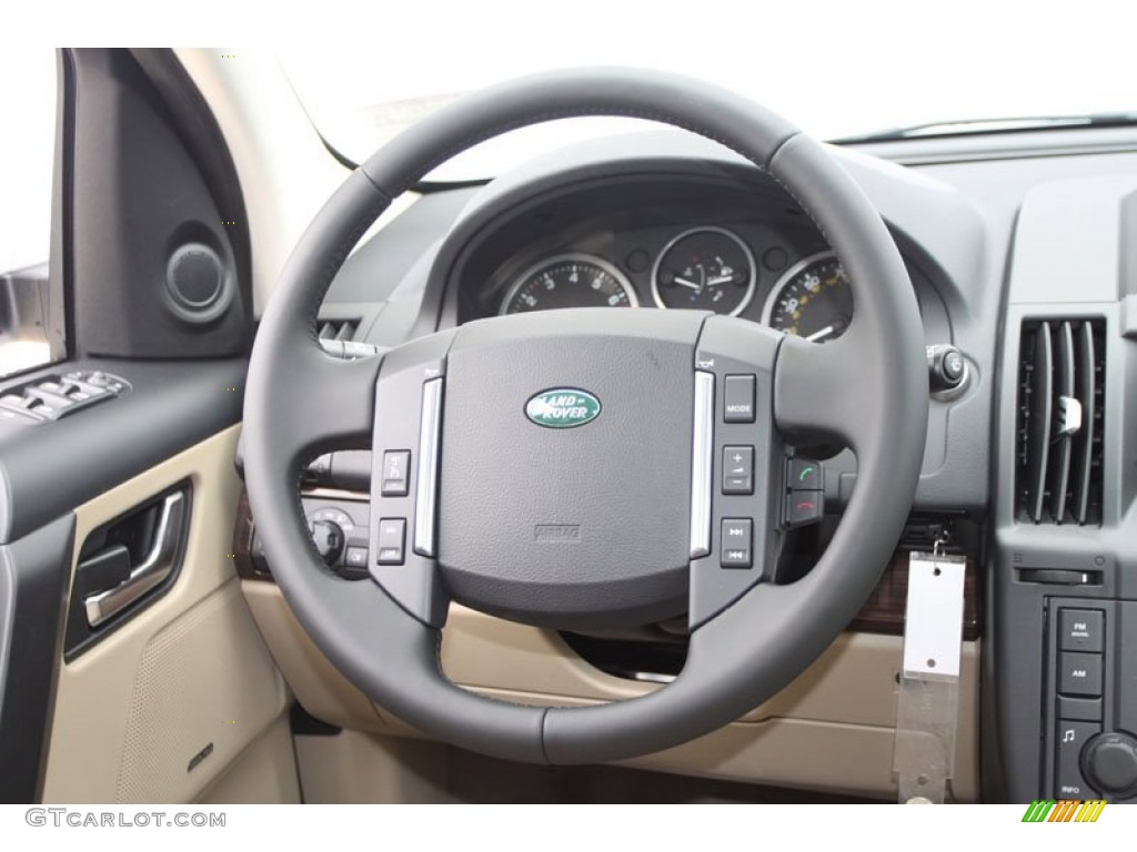 2012 Land Rover LR2 3.2 Almond Steering Wheel Photo #62706764