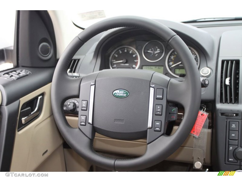 2012 Land Rover LR2 3.2 Almond Steering Wheel Photo #62706917