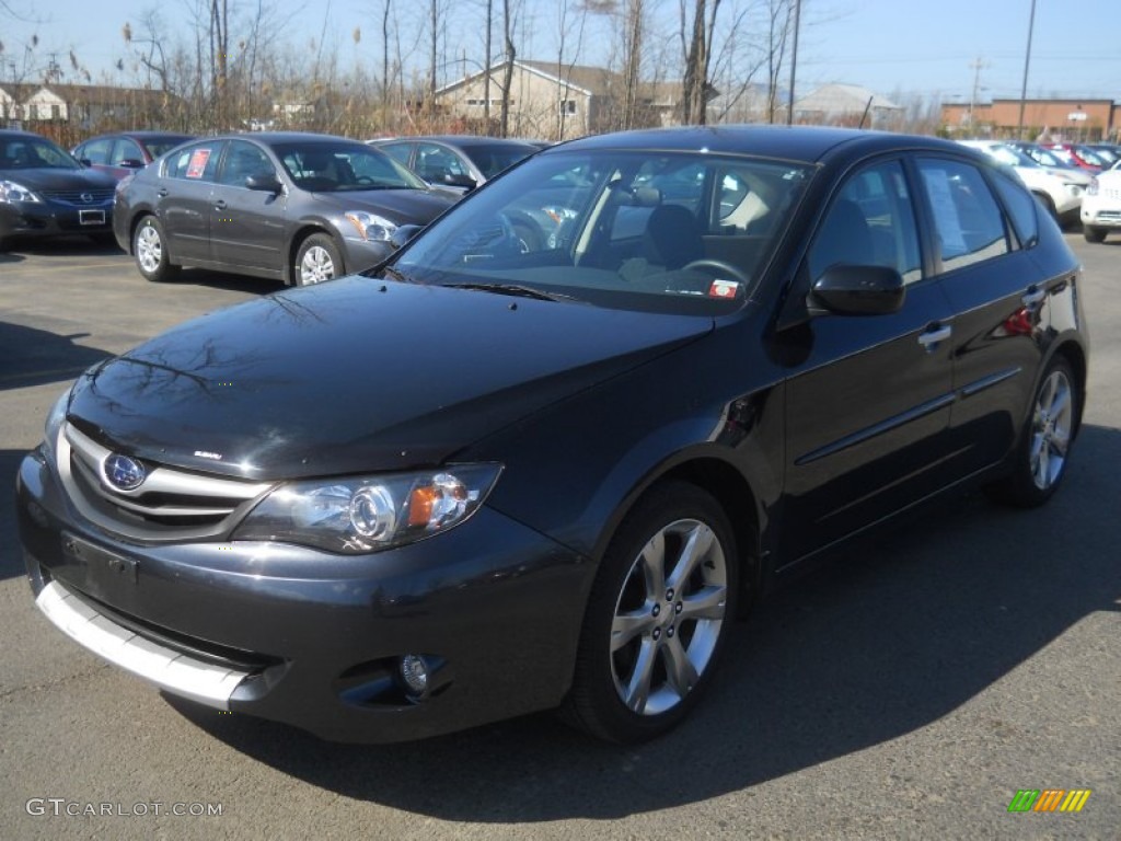 2010 Impreza Outback Sport Wagon - Obsidian Black Pearl / Carbon Black photo #1