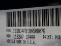  2011 Avenger Express Brilliant Black Crystal Pearl Color Code PXR