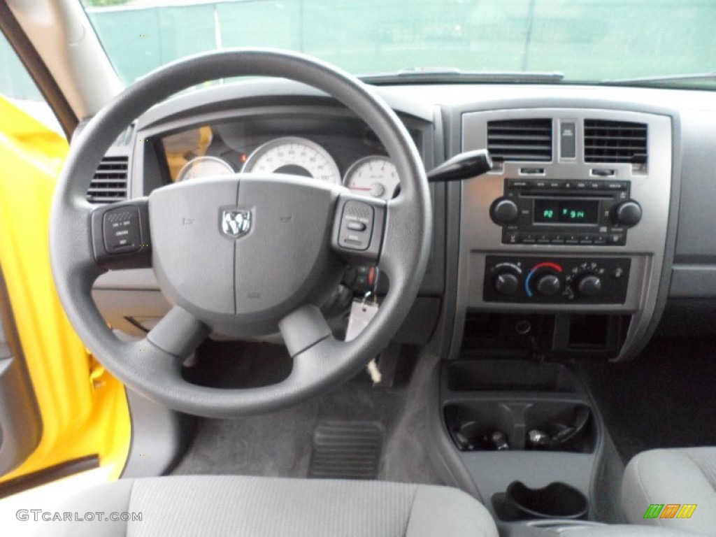 2006 Dodge Dakota SLT Sport Quad Cab Medium Slate Gray Dashboard Photo #62710058