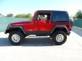 2005 Flame Red Jeep Wrangler Rubicon 4x4  photo #6