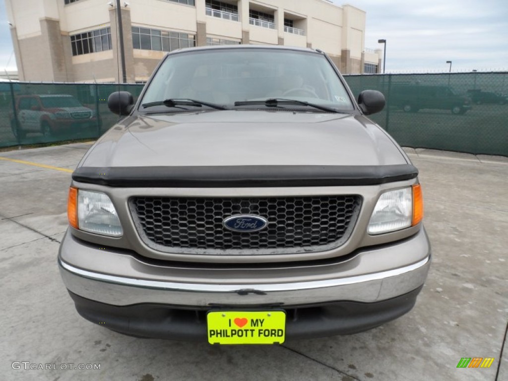 2004 F150 XLT Heritage SuperCab - Arizona Beige Metallic / Heritage Medium Parchment photo #8