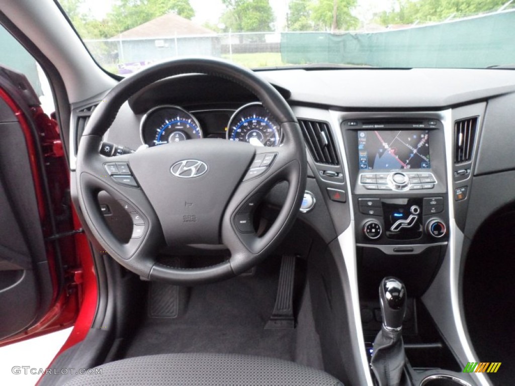 2011 Hyundai Sonata SE Black Dashboard Photo #62710745