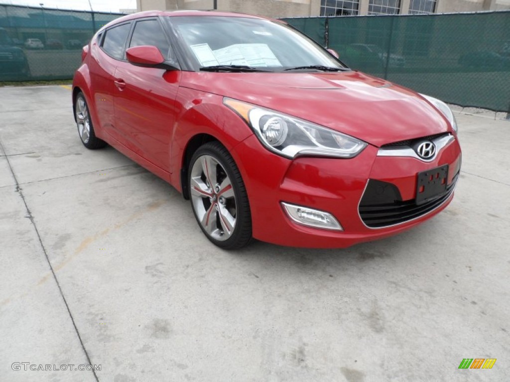 Boston Red Hyundai Veloster