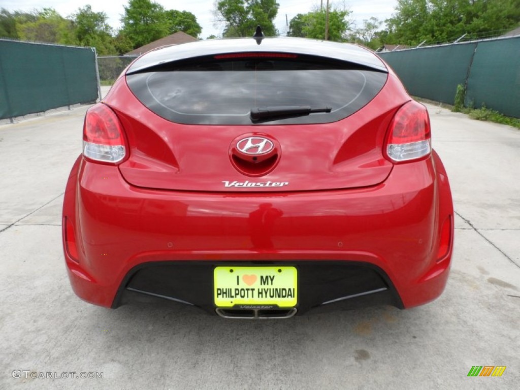 2012 Veloster  - Boston Red / Gray photo #4