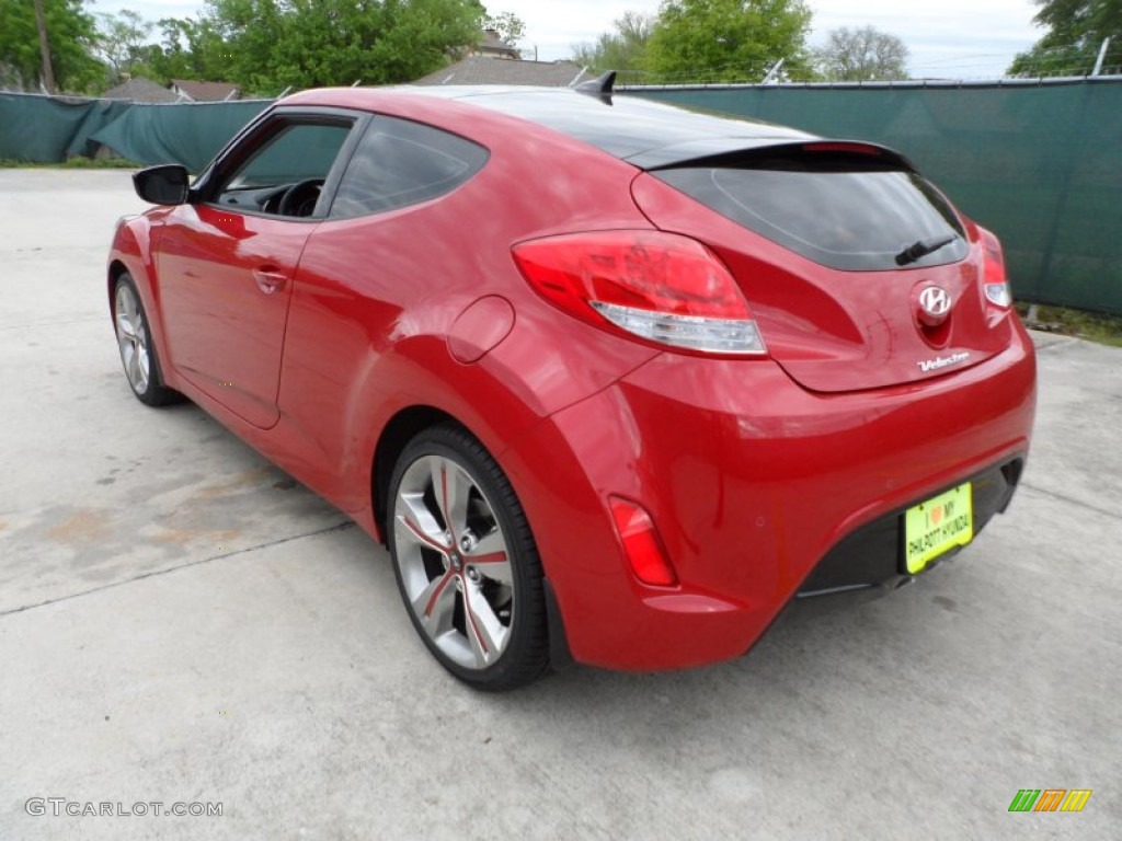 2012 Veloster  - Boston Red / Gray photo #5