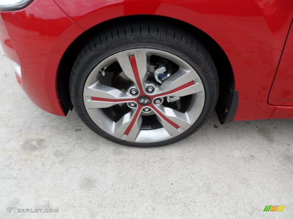 2012 Veloster  - Boston Red / Gray photo #11