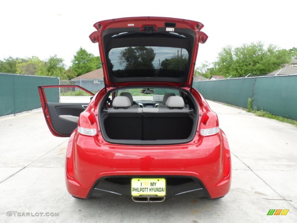 2012 Veloster  - Boston Red / Gray photo #20