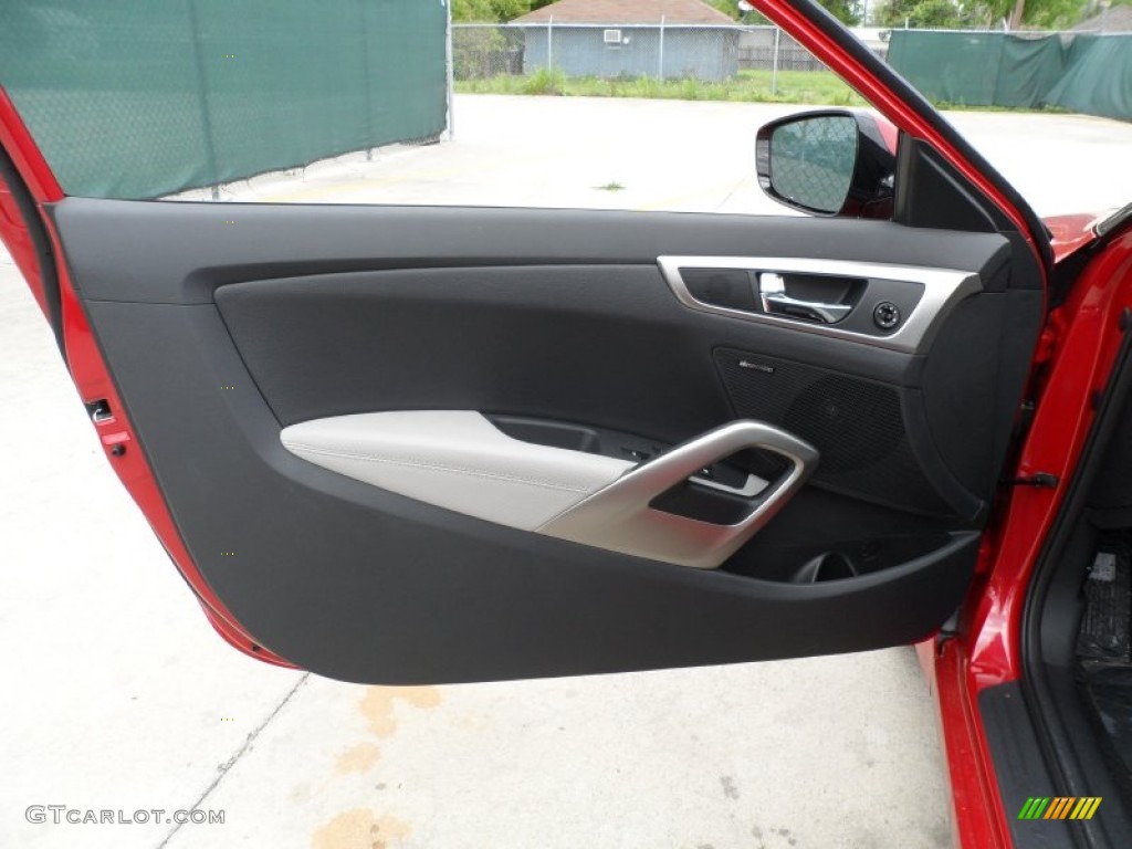 2012 Veloster  - Boston Red / Gray photo #21