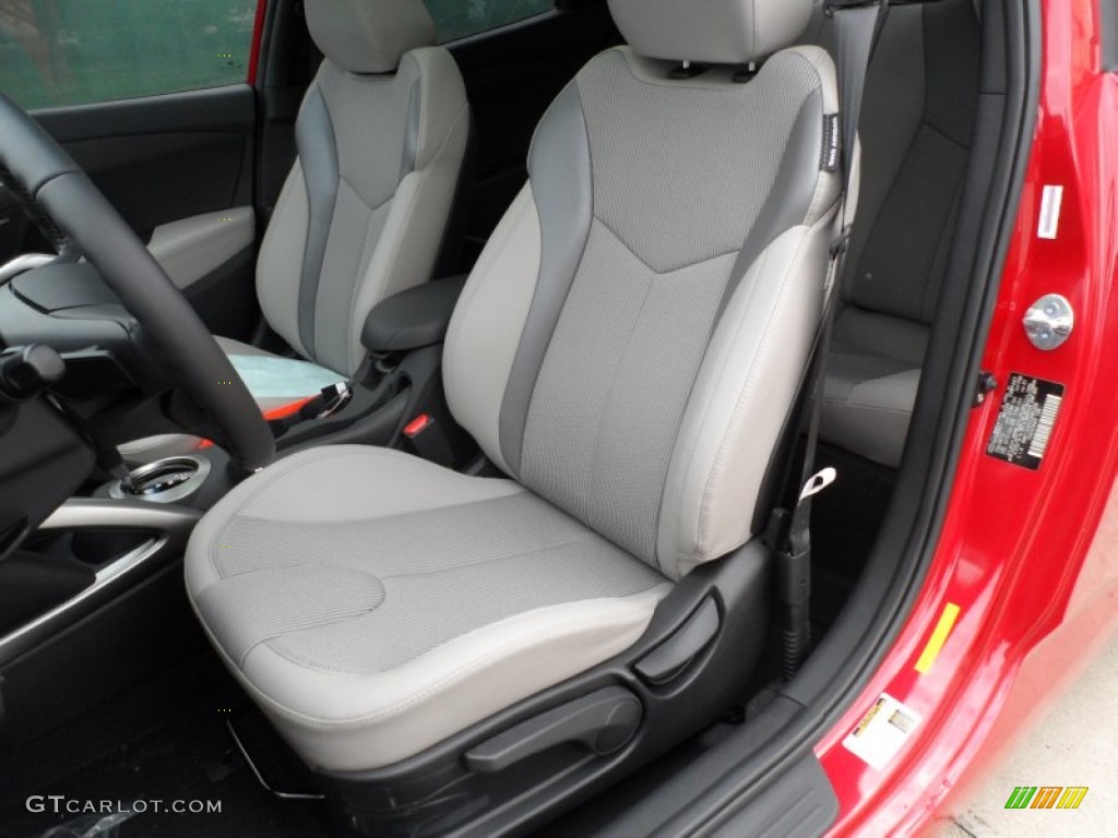 2012 Veloster  - Boston Red / Gray photo #23