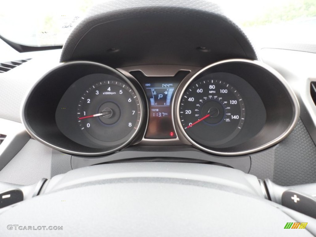 2012 Veloster  - Boston Red / Gray photo #33