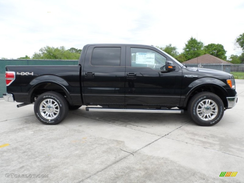 Tuxedo Black Metallic 2012 Ford F150 Lariat SuperCrew 4x4 Exterior Photo #62711906