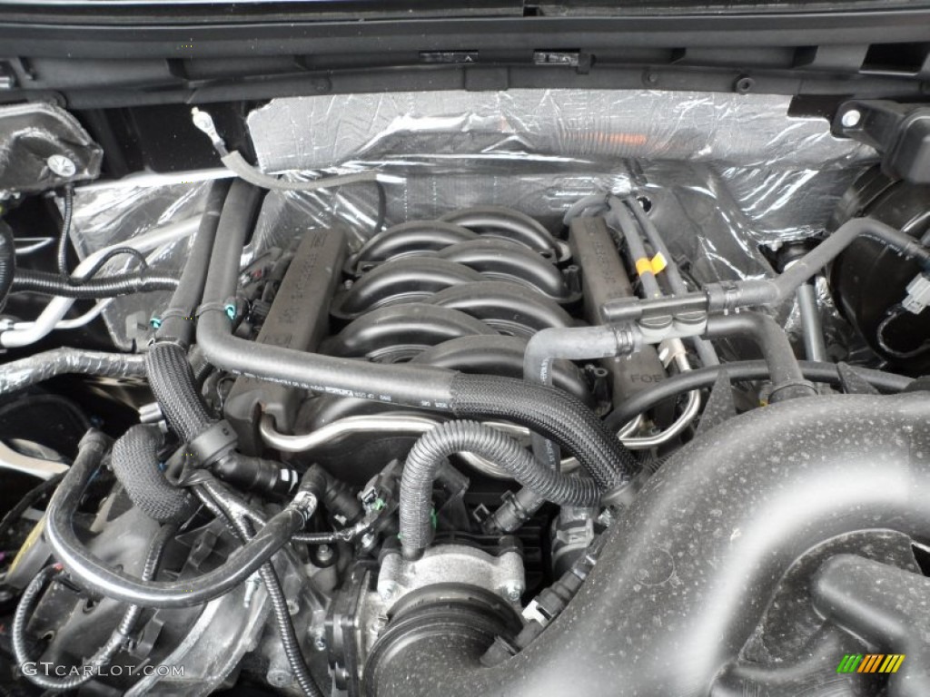 2012 Ford F150 Lariat SuperCrew 4x4 5.0 Liter Flex-Fuel DOHC 32-Valve Ti-VCT V8 Engine Photo #62711960