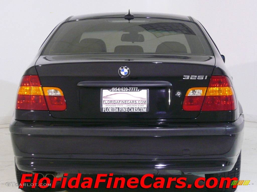 2005 3 Series 325i Sedan - Jet Black / Black photo #6