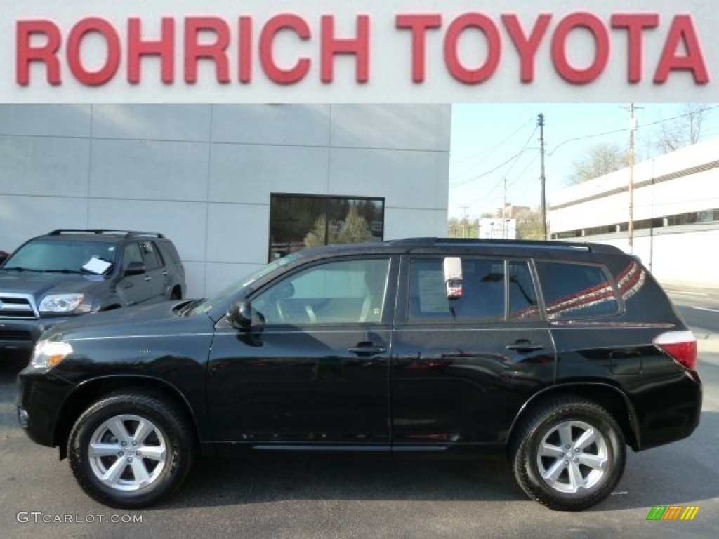 2009 Highlander V6 4WD - Black / Ash photo #1