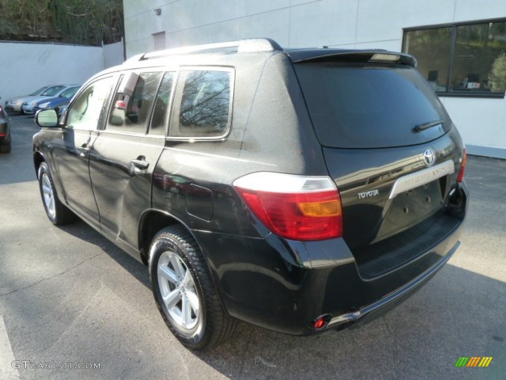 2009 Highlander V6 4WD - Black / Ash photo #2