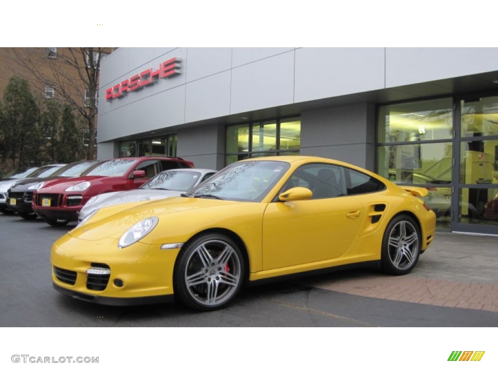 2007 911 Turbo Coupe - Speed Yellow / Black photo #5