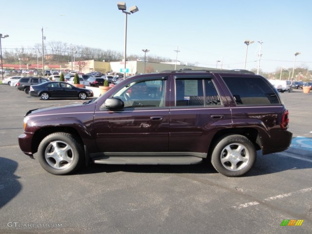 Dark Cherry Metallic 2008 Chevrolet TrailBlazer LT 4x4 Exterior Photo #62718157