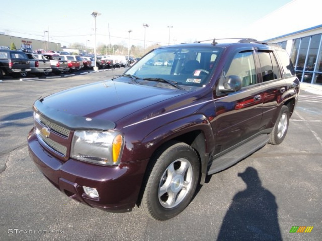 Dark Cherry Metallic 2008 Chevrolet TrailBlazer LT 4x4 Exterior Photo #62718165