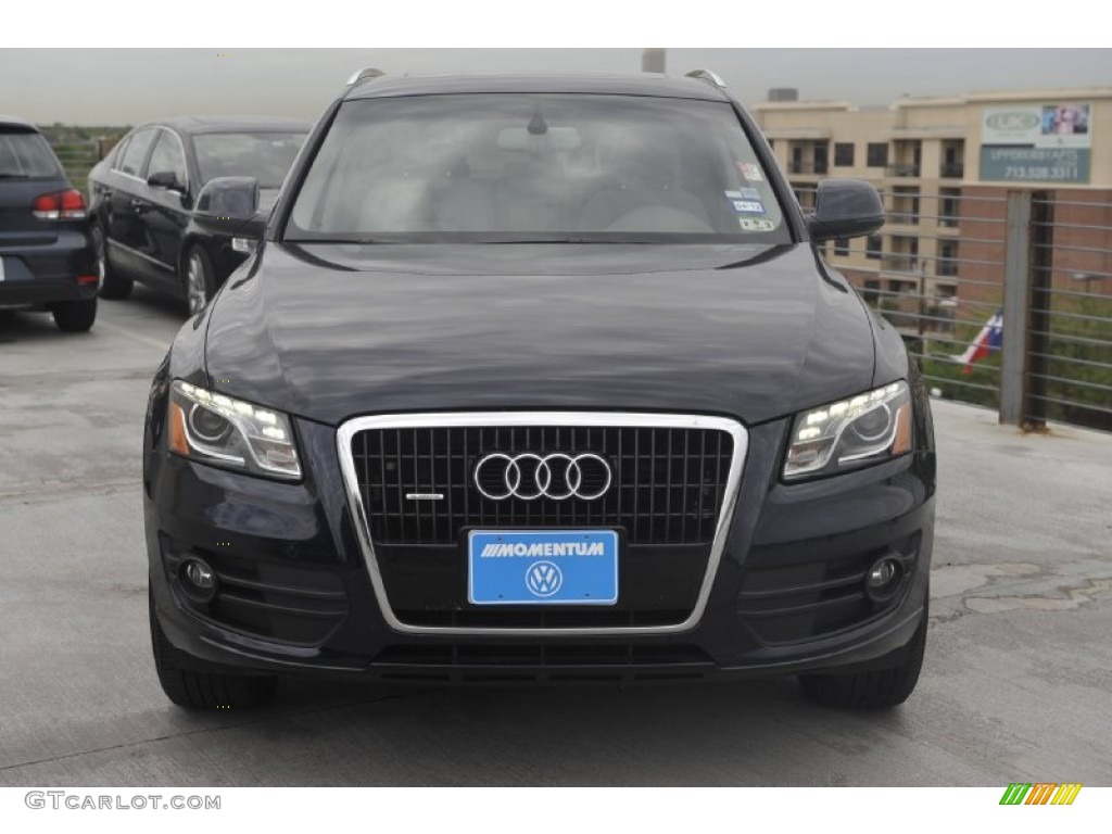 2009 Q5 3.2 Premium quattro - Deep Sea Blue Pearl Effect / Light Gray photo #2