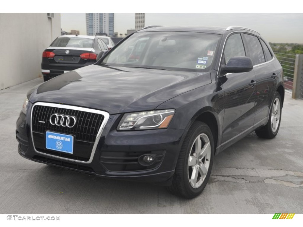 2009 Q5 3.2 Premium quattro - Deep Sea Blue Pearl Effect / Light Gray photo #3