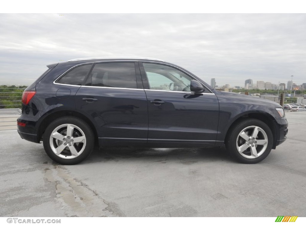 2009 Q5 3.2 Premium quattro - Deep Sea Blue Pearl Effect / Light Gray photo #6