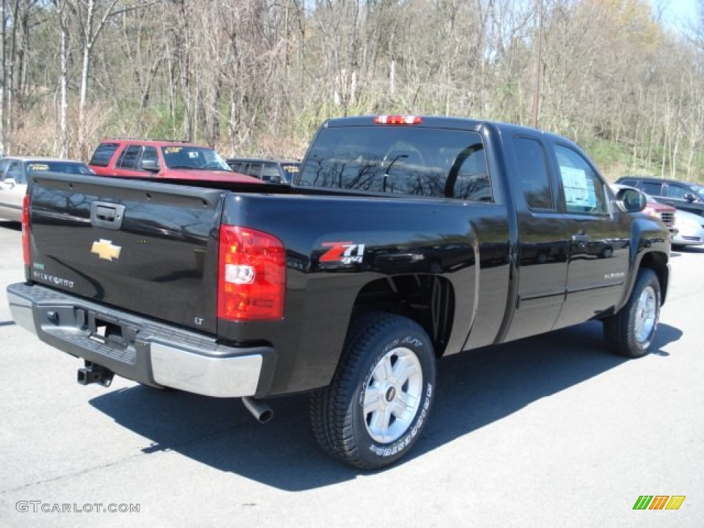 2012 Silverado 1500 LT Extended Cab 4x4 - Black / Ebony photo #8