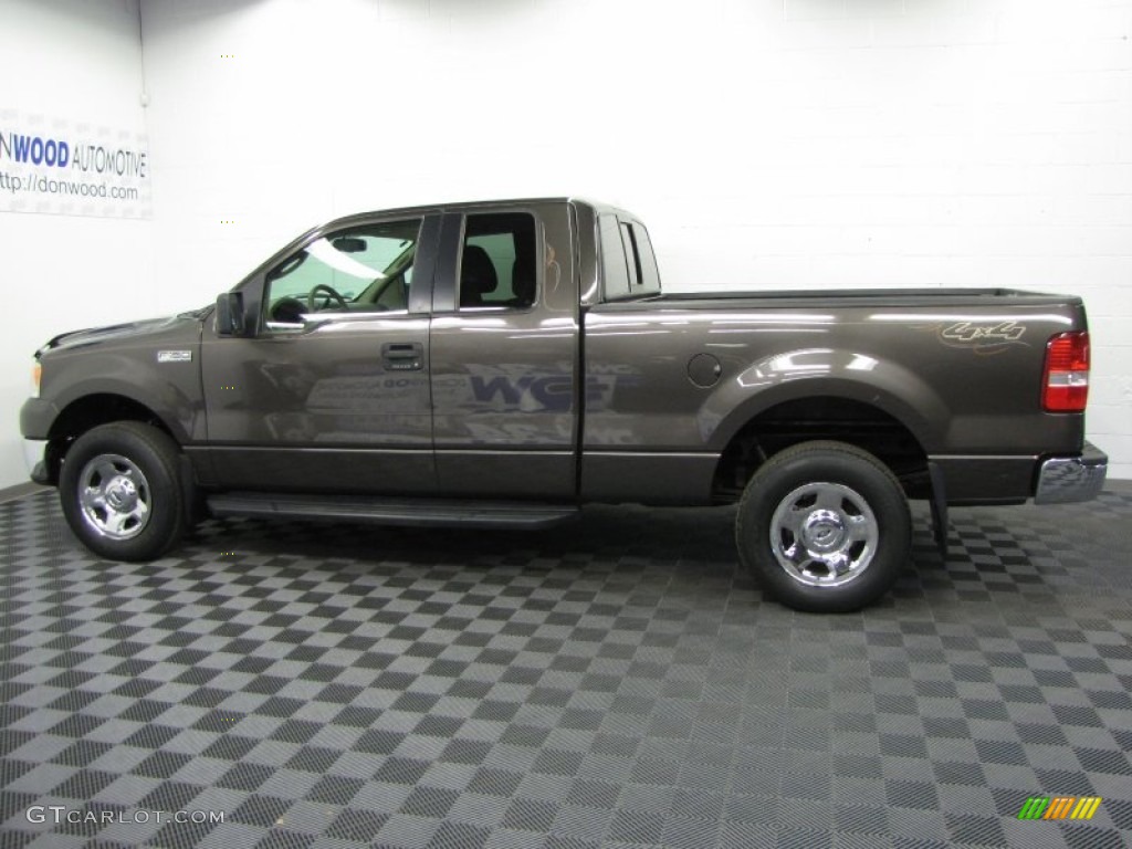 2006 F150 XL SuperCab 4x4 - Dark Stone Metallic / Tan photo #6