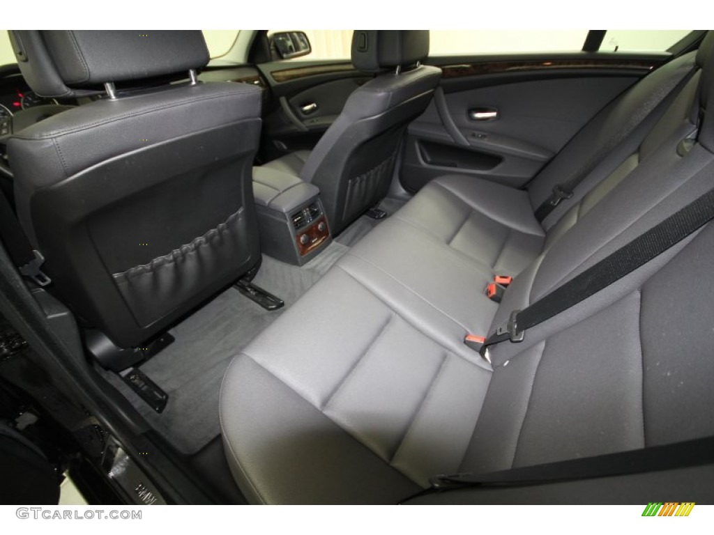 Black Interior 2010 BMW 5 Series 528i Sedan Photo #62722841