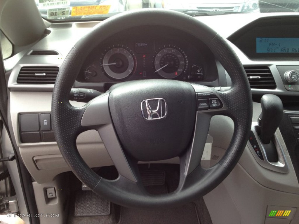 2011 Odyssey LX - Alabaster Silver Metallic / Gray photo #27