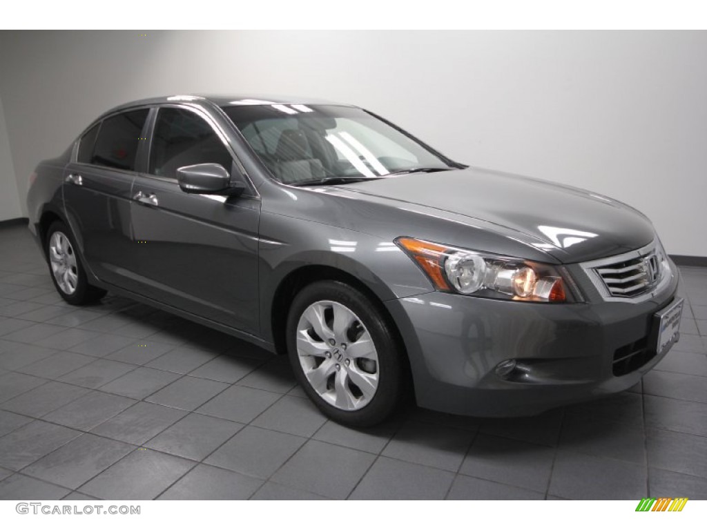 2009 Accord EX-L V6 Sedan - Polished Metal Metallic / Gray photo #1