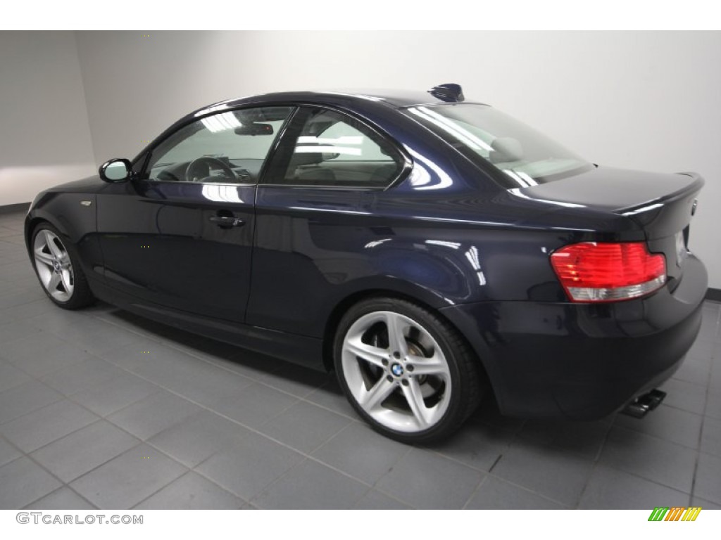2008 1 Series 135i Coupe - Monaco Blue Metallic / Taupe photo #5