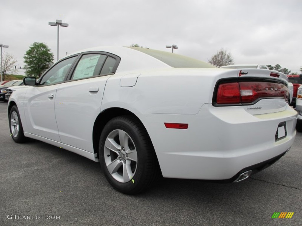 2012 Charger SE - Bright White / Black/Light Frost Beige photo #2