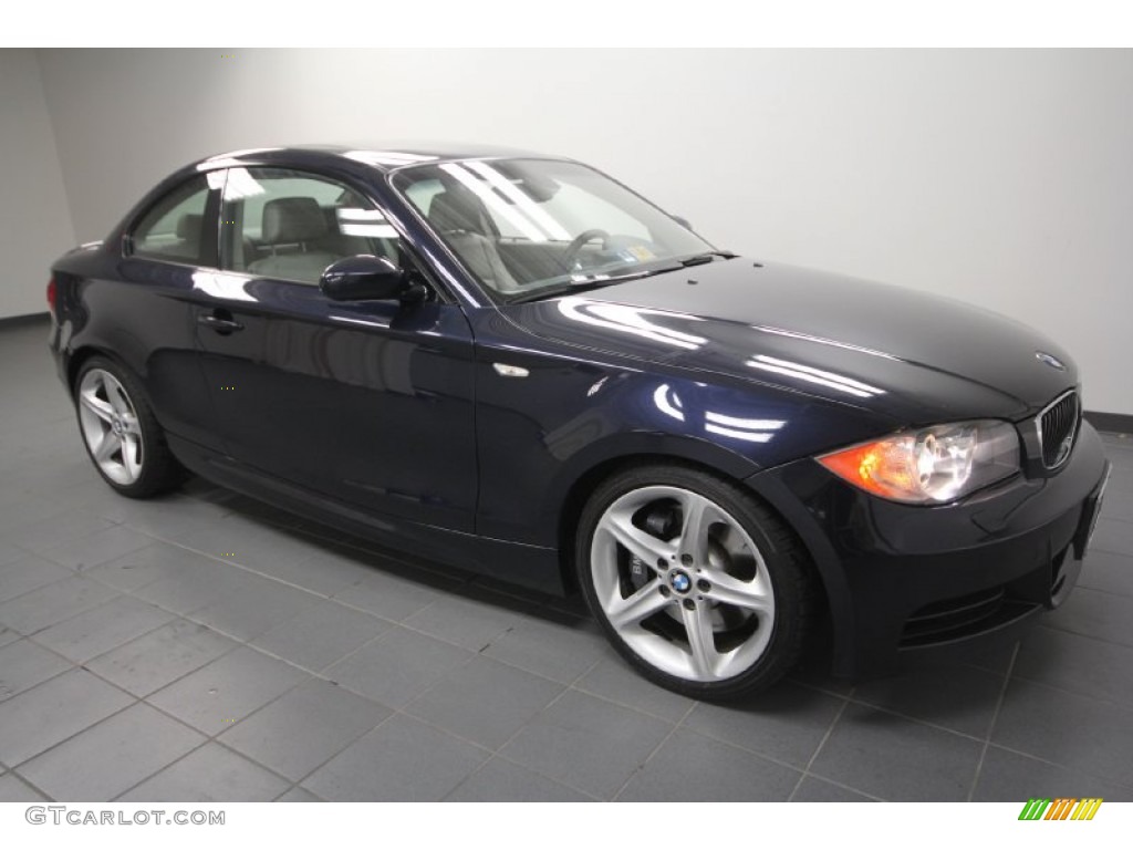 2008 1 Series 135i Coupe - Monaco Blue Metallic / Taupe photo #8